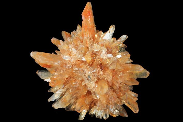 Orange Creedite Crystal Cluster - Durango, Mexico #99201